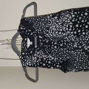 Decree Sleeveless Floral Prints All Over Tie Bow Neckline Shift Dress Size Med